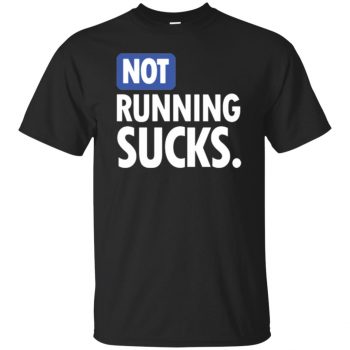 not running sucks - black