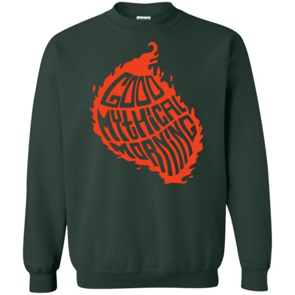 good mythical morning t shirt sweatshirt - forest green