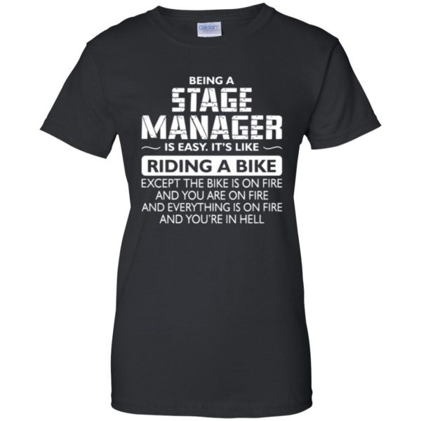 stage manager tshirt womens t shirt - lady t shirt - black