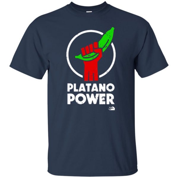 platano power shirt t shirt - navy blue