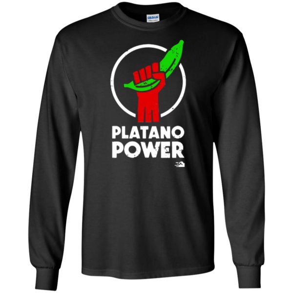 platano power shirt long sleeve - black