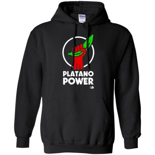platano power shirt hoodie - black
