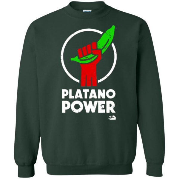 platano power shirt sweatshirt - forest green