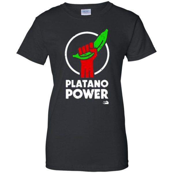 platano power shirt womens t shirt - lady t shirt - black