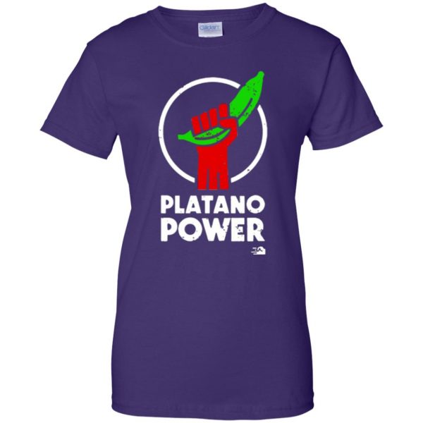 platano power shirt womens t shirt - lady t shirt - purple