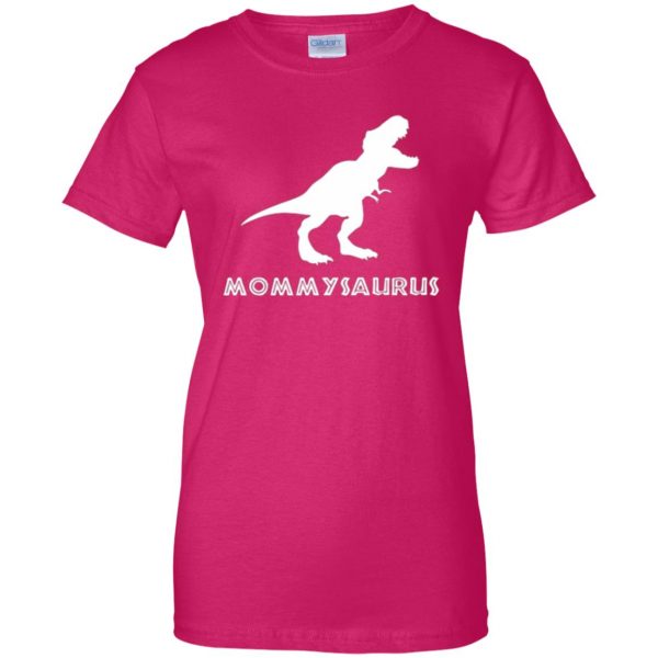 mommysaurus shirt womens t shirt - lady t shirt - pink heliconia