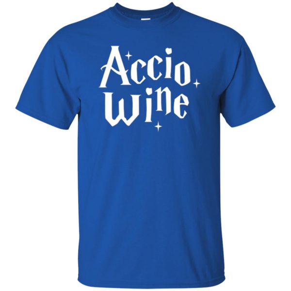 accio wine shirt t shirt - royal blue