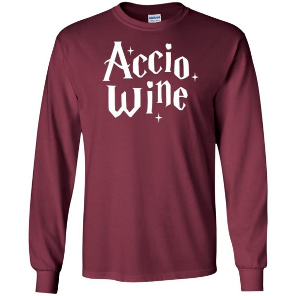 accio wine shirt long sleeve - maroon