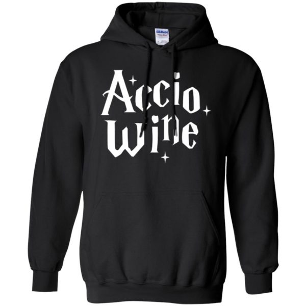 accio wine shirt hoodie - black