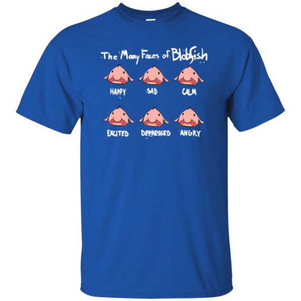 blobfish t shirt t shirt - royal blue