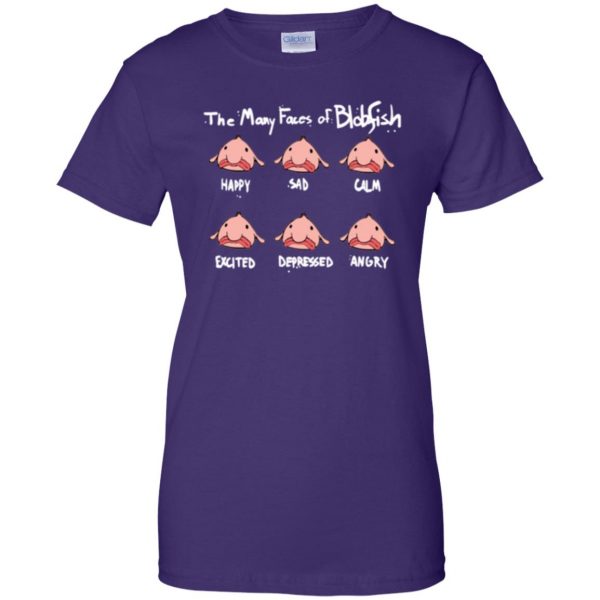blobfish t shirt womens t shirt - lady t shirt - purple