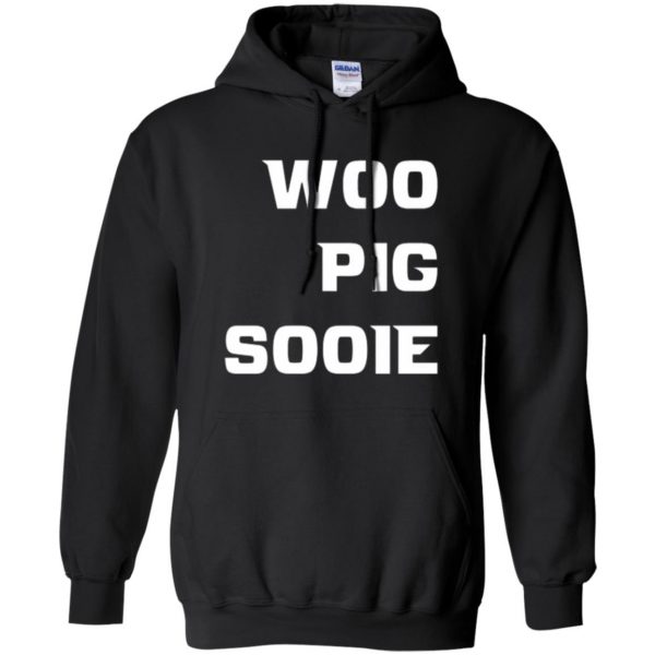 woo pig sooie shirt hoodie - black