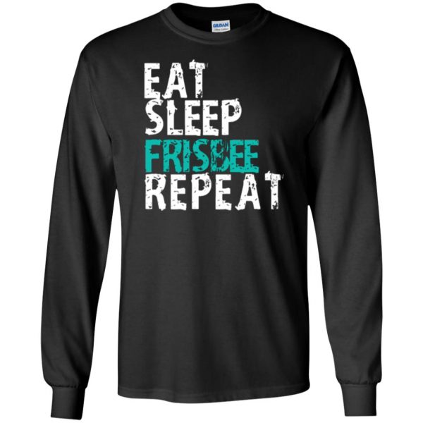 ultimate frisbee t shirt long sleeve - black