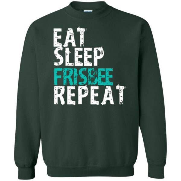 ultimate frisbee t shirt sweatshirt - forest green