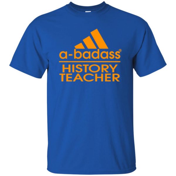 history teacher shirts t shirt - royal blue