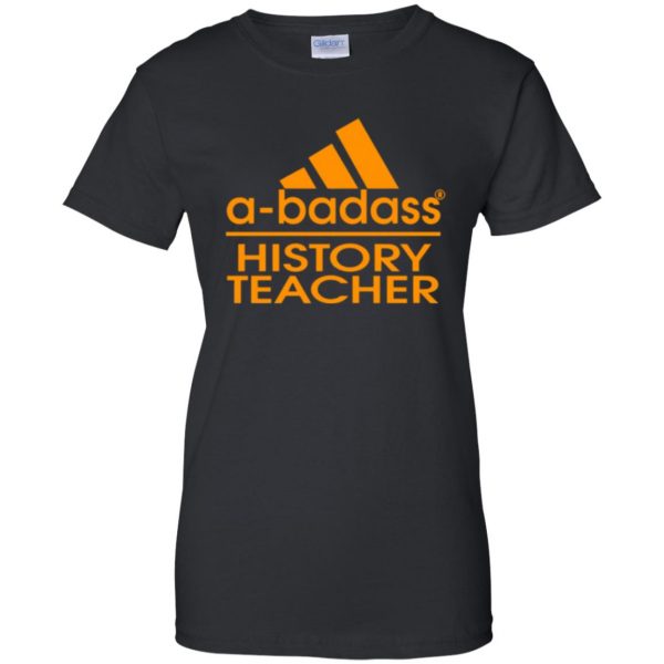 history teacher shirts womens t shirt - lady t shirt - black