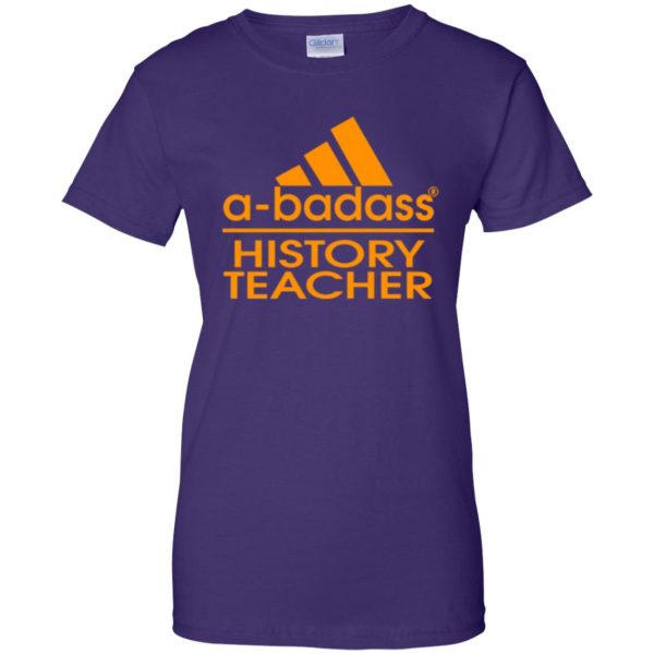 history teacher shirts womens t shirt - lady t shirt - purple