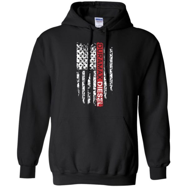 duramax diesel t shirts hoodie - black