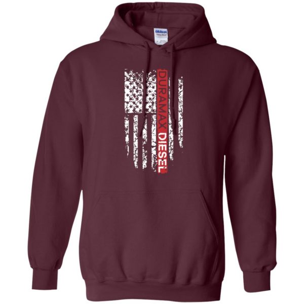 duramax diesel t shirts hoodie - maroon