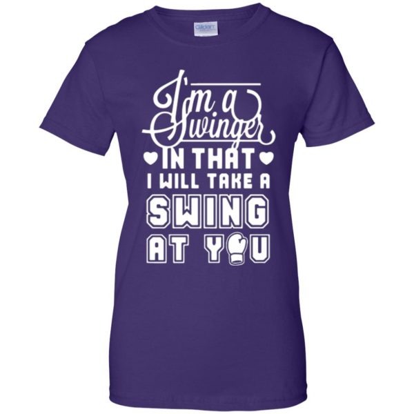 swinger shirt womens t shirt - lady t shirt - purple