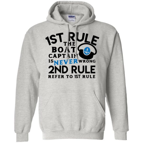 boat captain shirt hoodie - ash