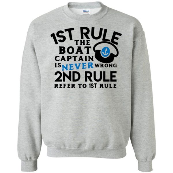 boat captain shirt sweatshirt - sport grey