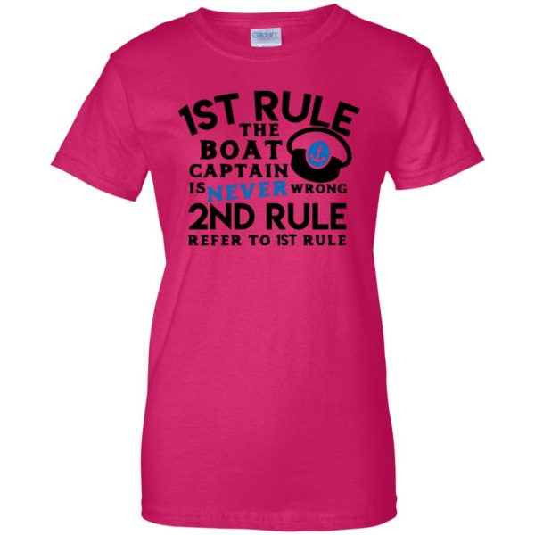 boat captain shirt womens t shirt - lady t shirt - pink heliconia