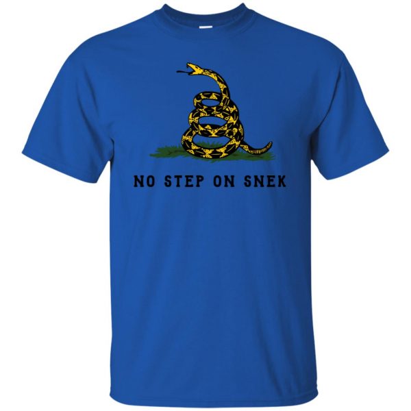 no step on snek shirt t shirt - royal blue