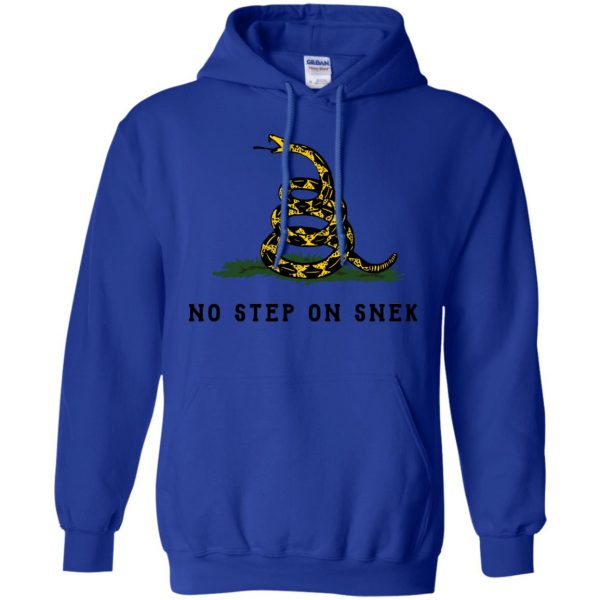 no step on snek shirt hoodie - royal blue