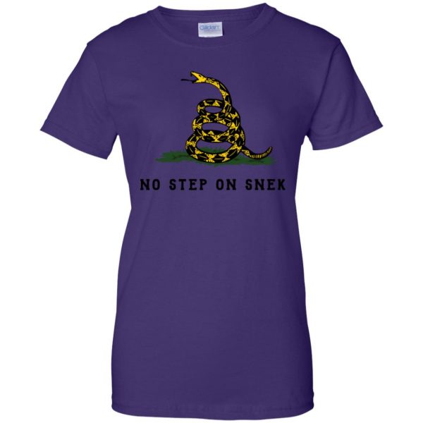 no step on snek shirt womens t shirt - lady t shirt - purple