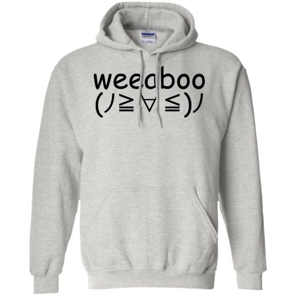 weeaboo trash shirt hoodie - ash