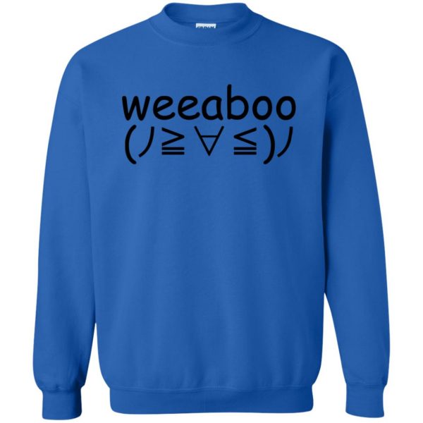 weeaboo trash shirt sweatshirt - royal blue