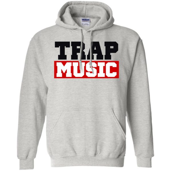 trap music shirt hoodie - ash