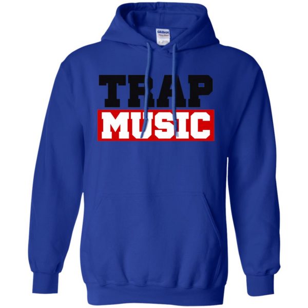 trap music shirt hoodie - royal blue