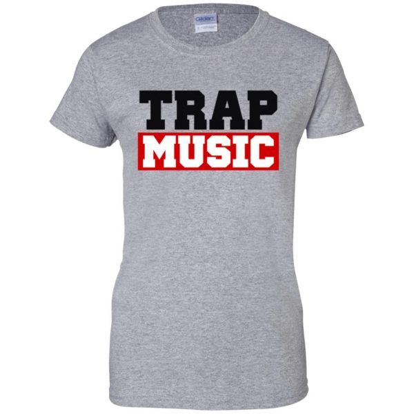 trap music shirt womens t shirt - lady t shirt - sport grey