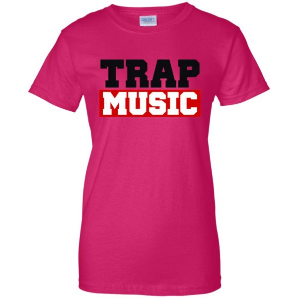 trap music shirt womens t shirt - lady t shirt - pink heliconia
