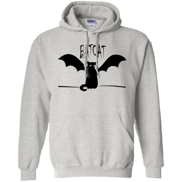 batcat shirt hoodie - ash