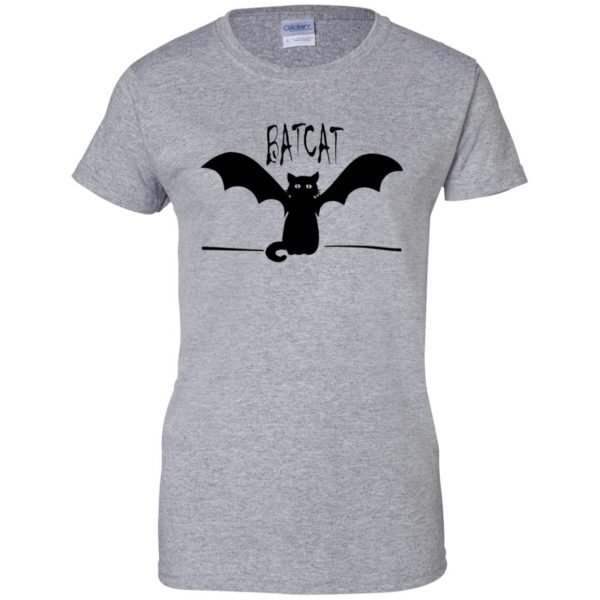 batcat shirt womens t shirt - lady t shirt - sport grey