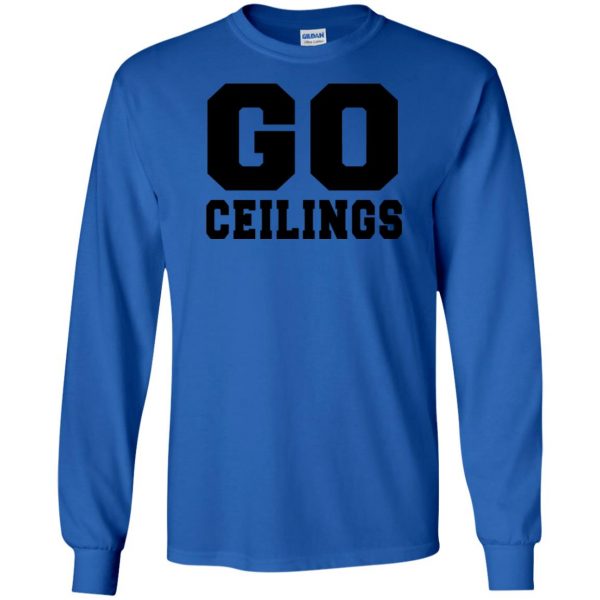 go ceiling shirt long sleeve - royal blue