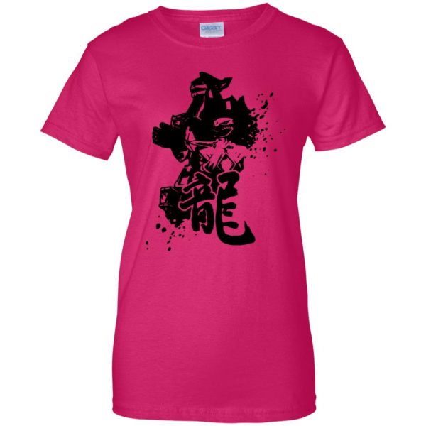dragonzord shirt womens t shirt - lady t shirt - pink heliconia
