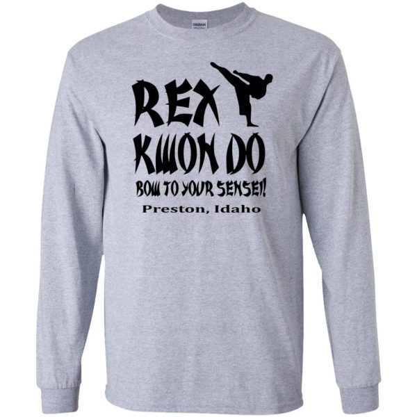 rex kwon do shirts long sleeve - sport grey