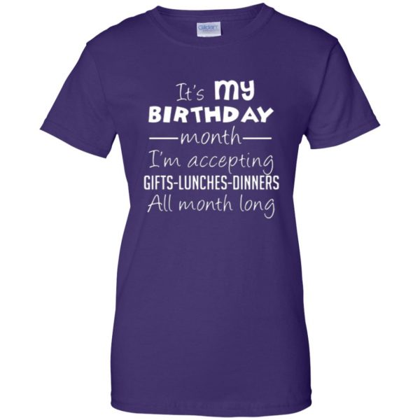 it's my birthday t shirt womens t shirt - lady t shirt - purple