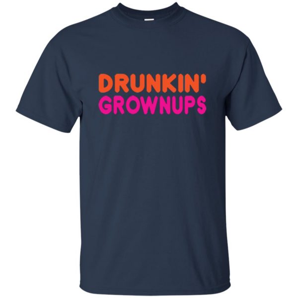drunkin grownups t shirt t shirt - navy blue