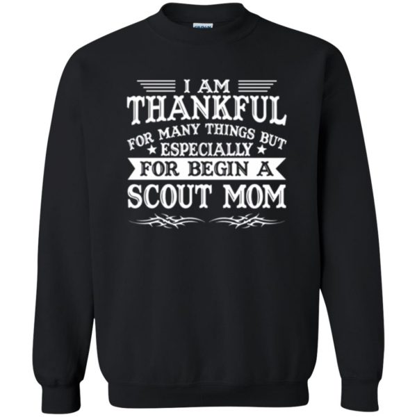 scout mom shirt sweatshirt - black