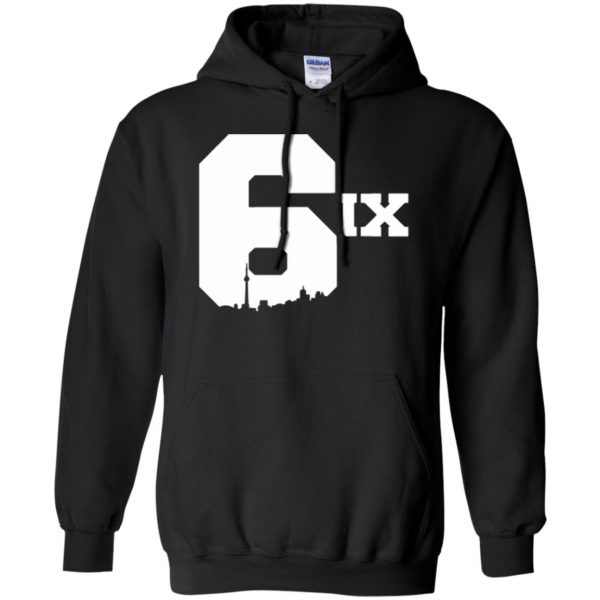 6ix shirts hoodie - black