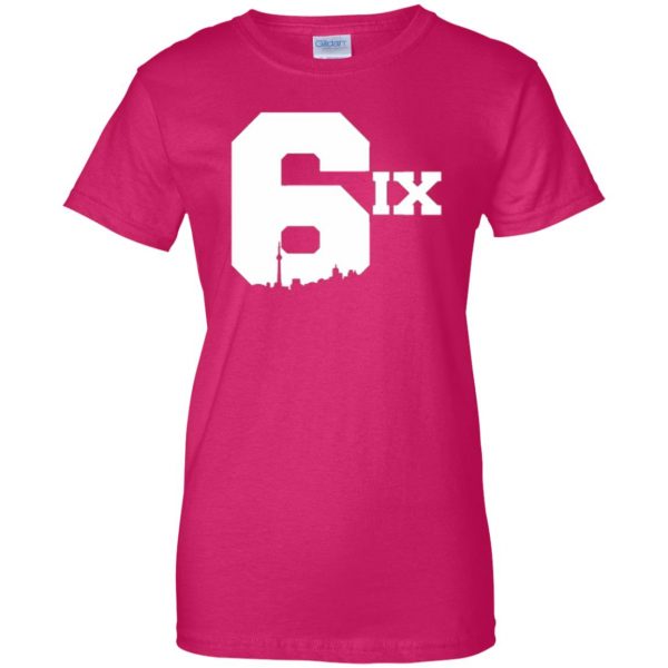 6ix shirts womens t shirt - lady t shirt - pink heliconia