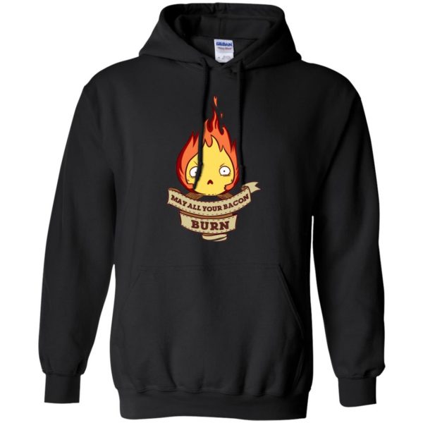 may all your bacon burn shirt hoodie - black
