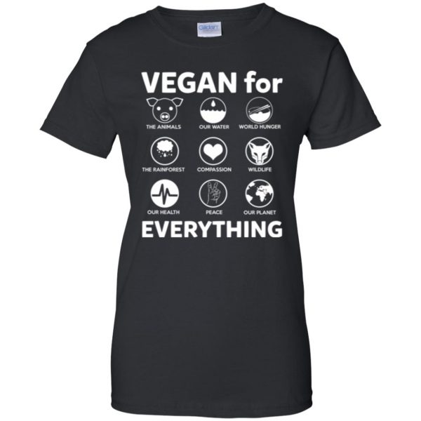 vegan compassion shirt womens t shirt - lady t shirt - black