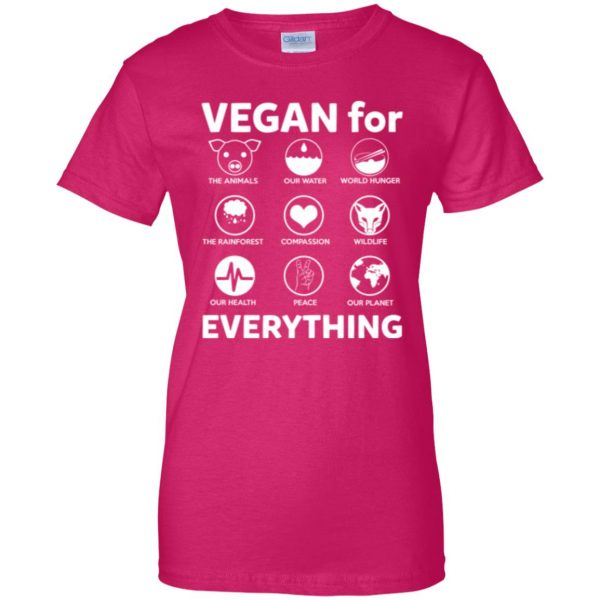 vegan compassion shirt womens t shirt - lady t shirt - pink heliconia