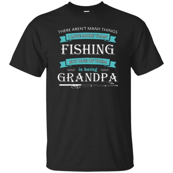 grandpa fishing - black